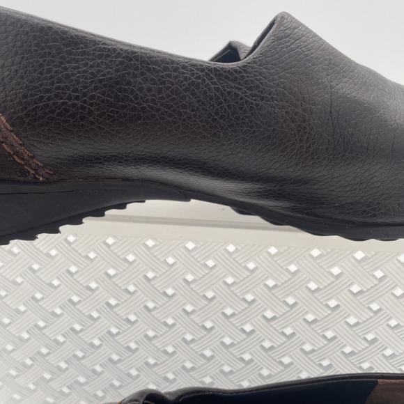 Paul Green Munchen Brown Leather Driving Wedge Loafer Slip On Shoes Womens 9 - Picture 4 of 9